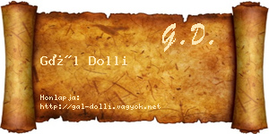 Gál Dolli névjegykártya
